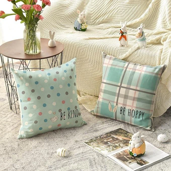 Easter Rabbit Floral Cushion Set (4-Pack) factory